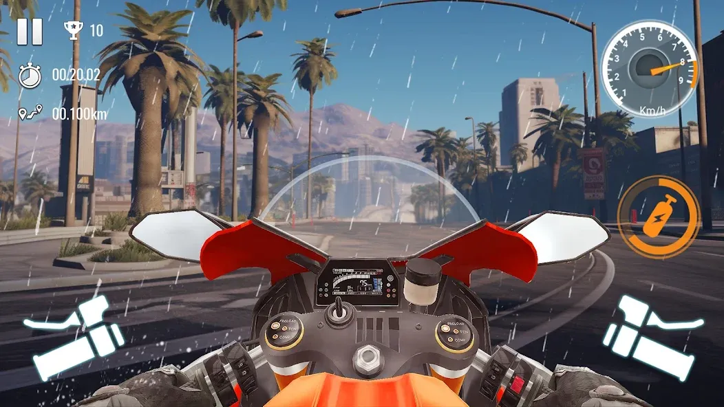 Traffic Bike Driving Simulator (Трафик Байк Драйвинг Симулятор) [МОД: Много денег, Монет и Все открыто] Screenshot 5