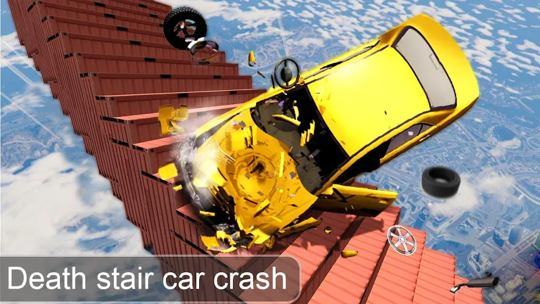 Beam Drive Crash Death Stair C (Бим Драйв Краш Дэт Стэр С) [МОД: Бесконечные деньги, Монеты и Мега MOD] Screenshot 1
