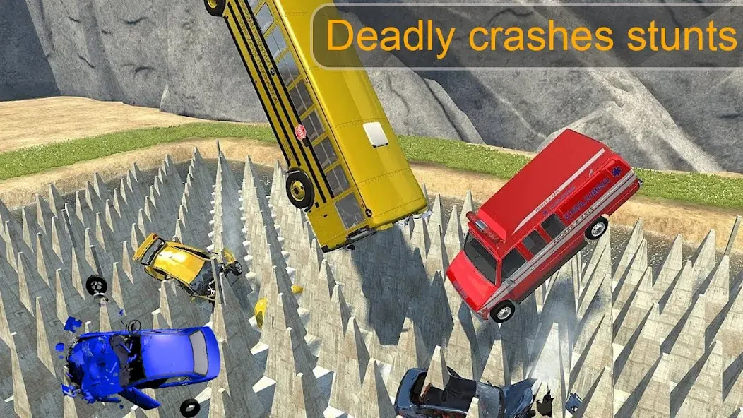 Beam Drive Crash Death Stair C (Бим Драйв Краш Дэт Стэр С) [МОД: Бесконечные деньги, Монеты и Мега MOD] Screenshot 2