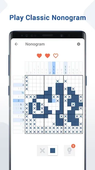 Nonogram - Fun Logic Puzzle (Нонограмма) [МОД: Много монет, Открытые уровни и Мега MOD] Screenshot 1