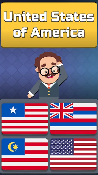 Geography: Flags Quiz Game [МОД: Много монет, Открытые уровни и Мега MOD] Screenshot 1