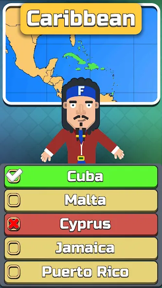 Geography: Flags Quiz Game [МОД: Много монет, Открытые уровни и Мега MOD] Screenshot 2