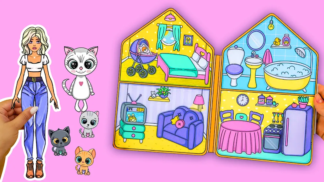 Doll Dress Up Makeup Girl Game (Чиби кукла одевает девушку игры) [МОД: Много монет, Открытые уровни и Мега MOD] Screenshot 1