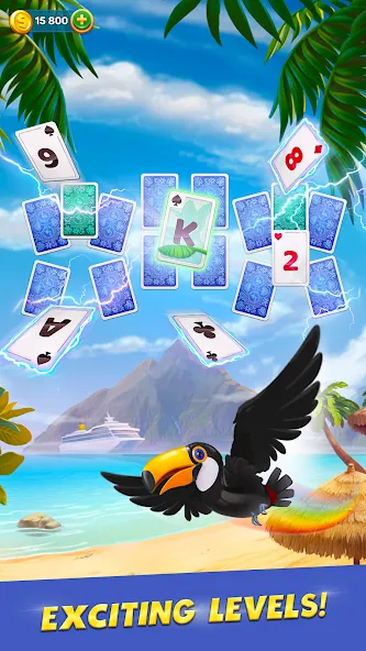 Solitaire Cruise: Card Games (Солитер Круиз) [МОД: Меню, Бесконечные монеты и Открытые уровни] Screenshot 4