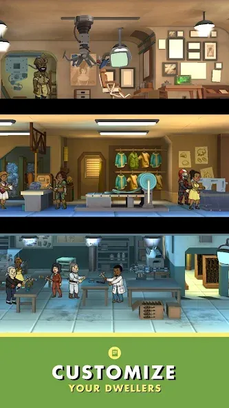 Fallout Shelter (Фоллаут Шелтер) [МОД: Много монет, Открытые уровни и Мега MOD] Screenshot 5