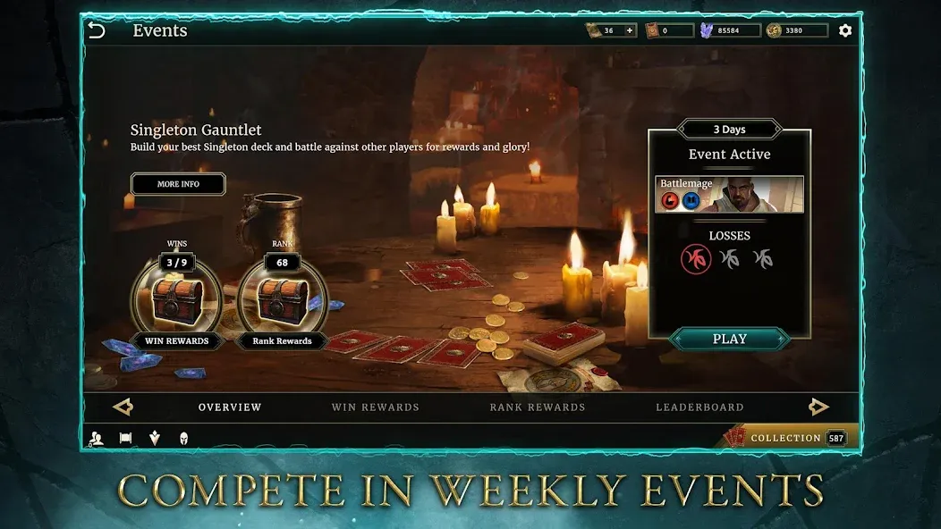 The Elder Scrolls: Legends (Зе Элдер Скроллс) [МОД: Все открыто, Дополнительные деньги и Меню MOD] Screenshot 2