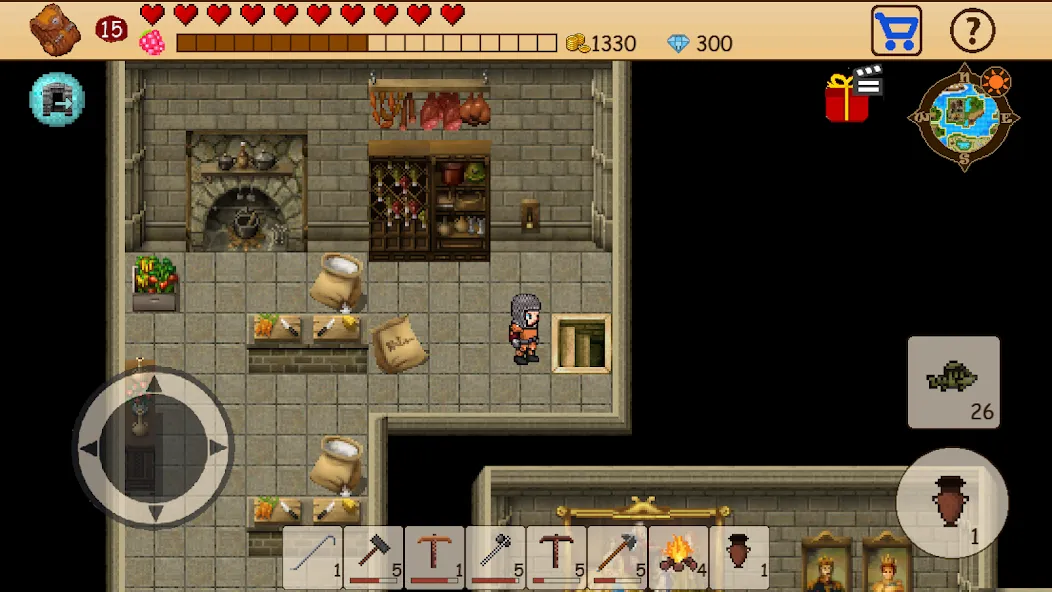 Survival RPG: Open World Pixel (Сурвайвл РПГ) [МОД: Деньги, Монеты и Меню MOD] Screenshot 4