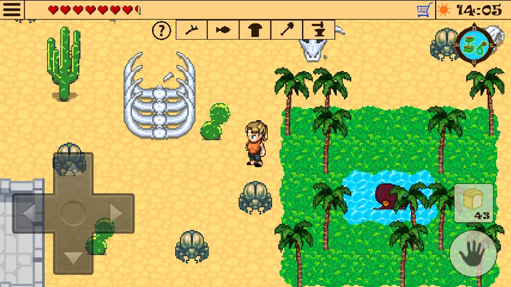 Survival RPG 2:Temple Ruins 2D (Сурвивал РПГ 2) [МОД: Деньги, Монеты и Меню MOD] Screenshot 1