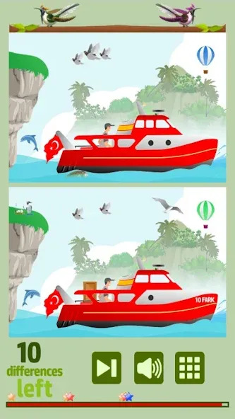 Find 10 Differences [МОД: Меню, Бесконечные монеты и Открытые уровни] Screenshot 3