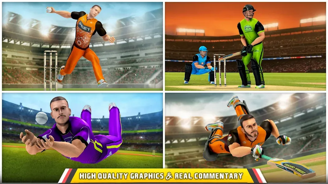 Aussie T20 Cricket Game 2023 [МОД: Много монет, Открытые уровни и Мега MOD] Screenshot 3