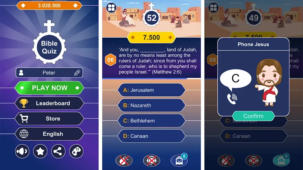 Daily Bible Trivia: Quiz Games [МОД: Бесконечные деньги, Монеты и Мега MOD] Screenshot 1