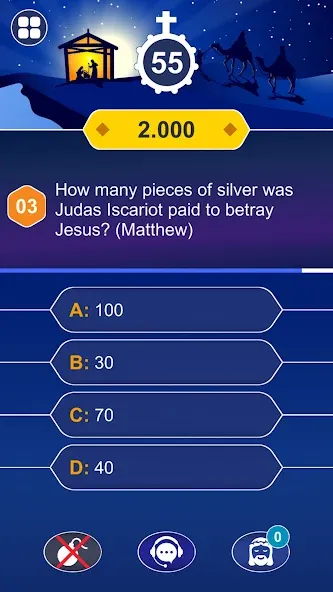 Daily Bible Trivia: Quiz Games [МОД: Бесконечные деньги, Монеты и Мега MOD] Screenshot 4