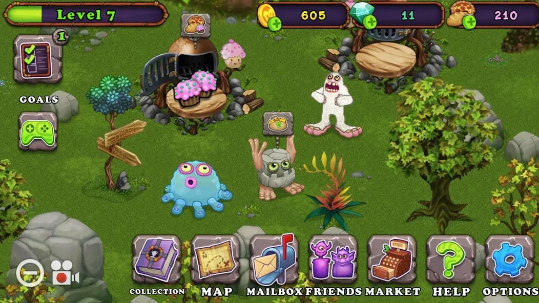 My Singing Monsters (Май Сингинг Монстерс) [МОД: Меню, Бесконечные монеты и Открытые уровни] Screenshot 5