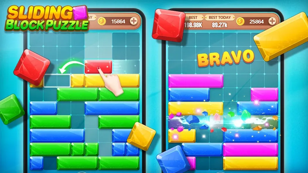 Block Crush - Puzzle Game [МОД: Все открыто, Дополнительные деньги и Меню MOD] Screenshot 2