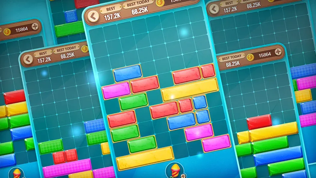 Block Crush - Puzzle Game [МОД: Все открыто, Дополнительные деньги и Меню MOD] Screenshot 3