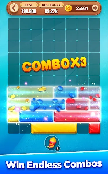 Block Crush - Puzzle Game [МОД: Все открыто, Дополнительные деньги и Меню MOD] Screenshot 5