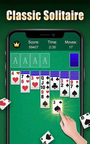 Solitaire [МОД: Деньги, Монеты и Меню MOD] Screenshot 1