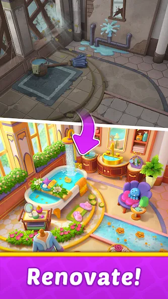 Fruit Diary 2: Manor Design [МОД: Много монет, Открытые уровни и Мега MOD] Screenshot 1