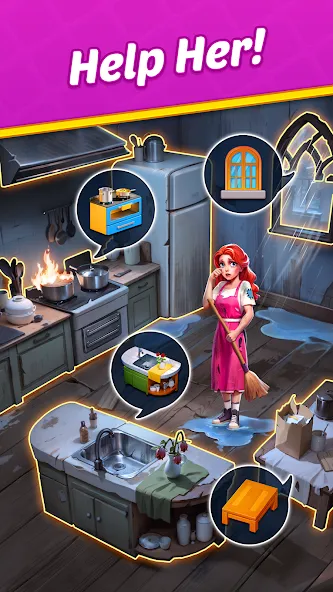 Jewel Manor - Home Design [МОД: Много монет, Открытые уровни и Мега MOD] Screenshot 4