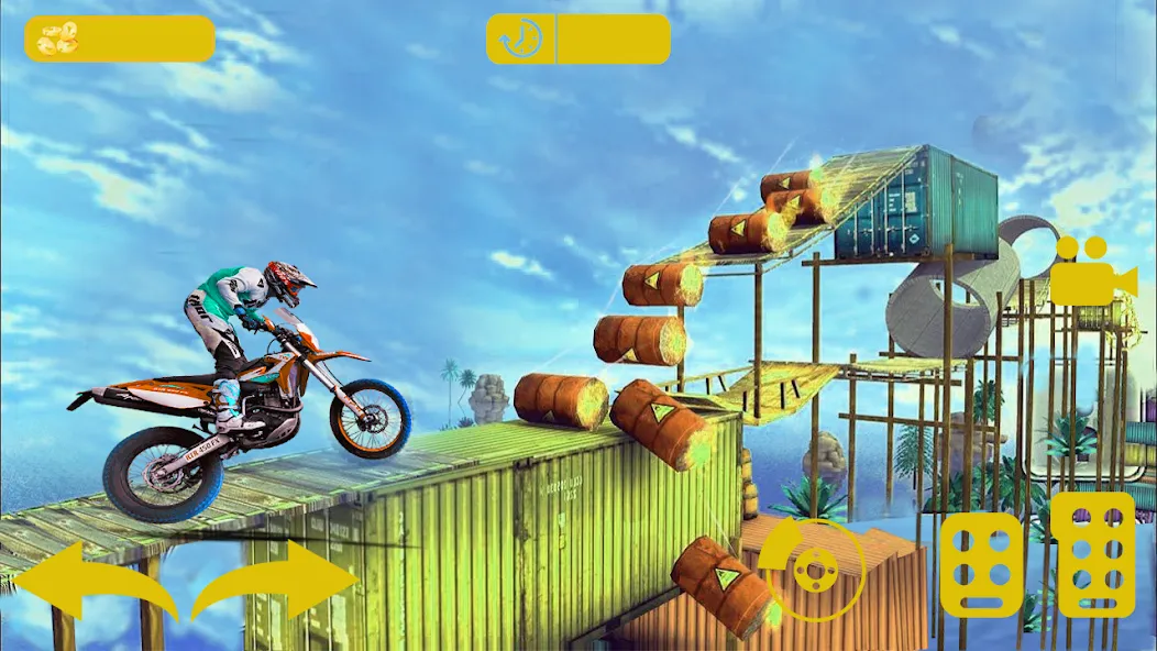 Bike stunt 3d games-Bike games [МОД: Бесконечные деньги, Монеты и Мега MOD] Screenshot 1
