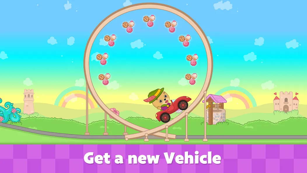 Bimi Boo Car Games for Kids [МОД: Меню, Бесконечные монеты и Открытые уровни] Screenshot 2