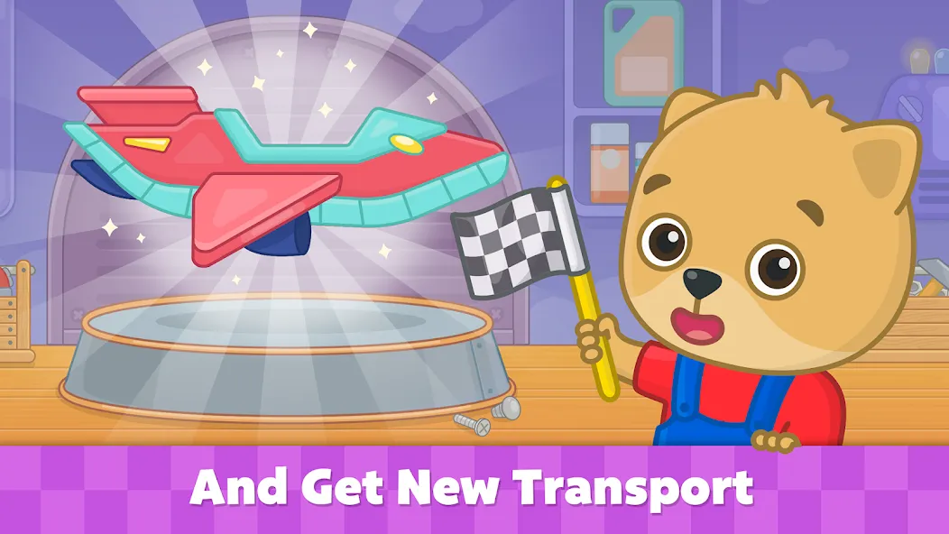 Bimi Boo Car Games for Kids [МОД: Меню, Бесконечные монеты и Открытые уровни] Screenshot 5