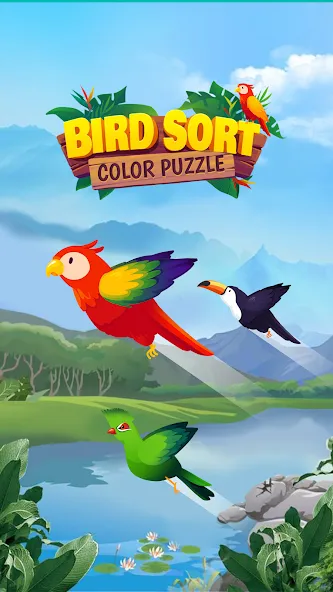 Bird Sort - Color Puzzle [МОД: Много денег, Монет и Все открыто] Screenshot 5