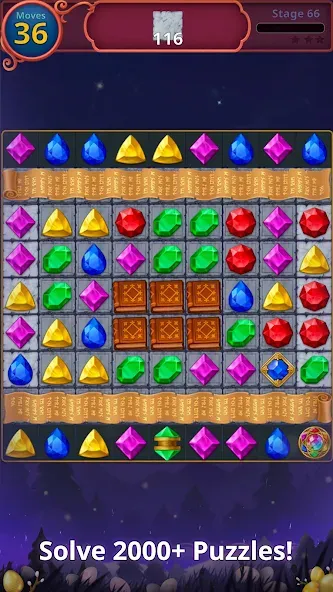 Jewels Magic: Mystery Match3 (Джуэлс Мэджик) [МОД: Деньги, Монеты и Меню MOD] Screenshot 4