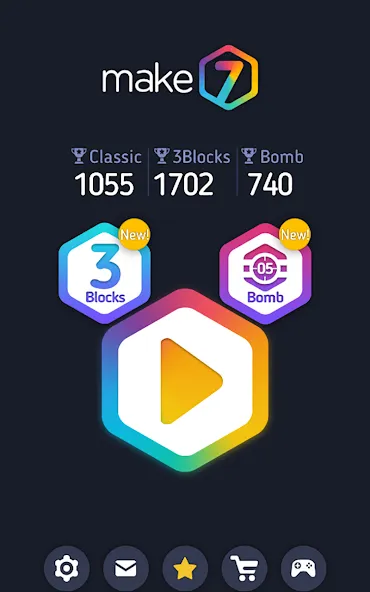 Make7! Hexa Puzzle [МОД: Меню, Бесконечные монеты и Открытые уровни] Screenshot 5