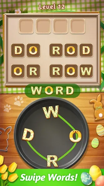 Word Cookies! ® [МОД: Меню, Бесконечные монеты и Открытые уровни] Screenshot 2
