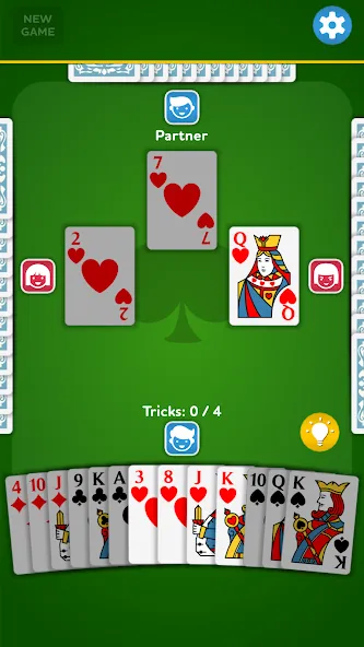 Spades - Card Game (Спейдс) [МОД: Меню, Бесконечные монеты и Открытые уровни] Screenshot 1