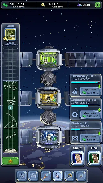 Idle Space Company (Айдл) [МОД: Все открыто, Дополнительные деньги и Меню MOD] Screenshot 3