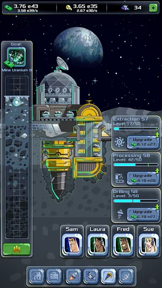 Idle Space Company (Айдл) [МОД: Все открыто, Дополнительные деньги и Меню MOD] Screenshot 4