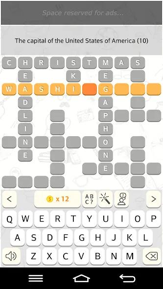CrossWords 10 (Кроссворды 10) [МОД: Деньги, Монеты и Меню MOD] Screenshot 2