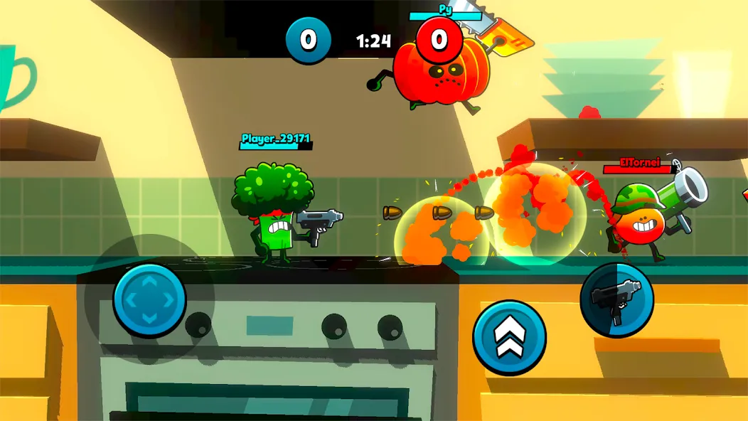 Food Gang [МОД: Меню, Бесконечные монеты и Открытые уровни] Screenshot 1