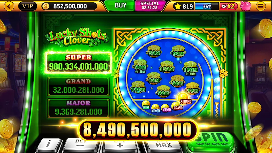Wild Classic Slots Casino Game [МОД: Меню, Бесконечные монеты и Открытые уровни] Screenshot 2