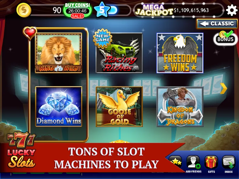 Lucky Slots (Лаки Слотс) [МОД: Деньги, Монеты и Меню MOD] Screenshot 1