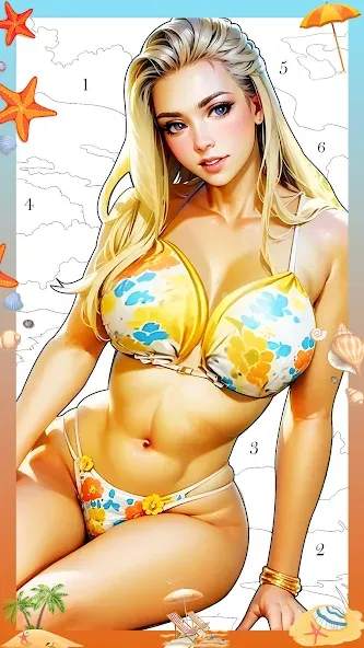Holiday Relax Coloring Games [МОД: Много денег, Монет и Все открыто] Screenshot 1
