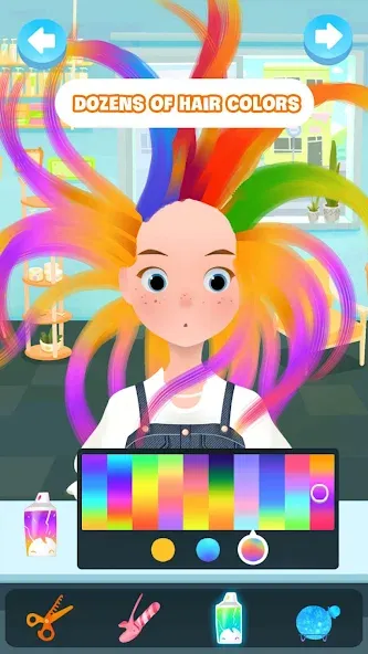 Hair salon games : Hairdresser [МОД: Деньги, Монеты и Меню MOD] Screenshot 1