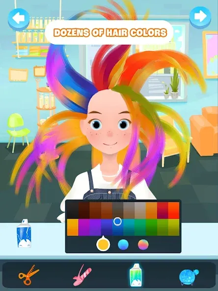 Hair salon games : Hairdresser [МОД: Деньги, Монеты и Меню MOD] Screenshot 5