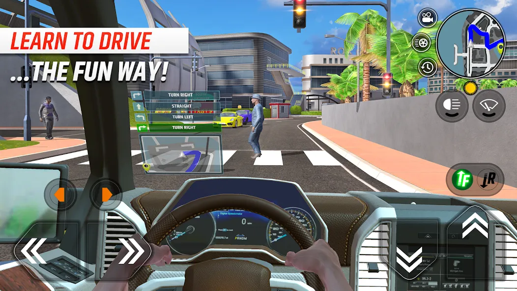 Car Driving School Simulator (Автошкола симулятор вождения) [МОД: Меню, Бесконечные монеты и Открытые уровни] Screenshot 1