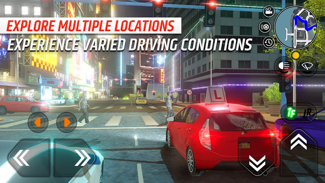 Car Driving School Simulator (Автошкола симулятор вождения) [МОД: Меню, Бесконечные монеты и Открытые уровни] Screenshot 2