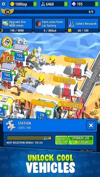 Idle Inventor - Factory Tycoon (Айдл Инвентор) [МОД: Деньги, Монеты и Меню MOD] Screenshot 2