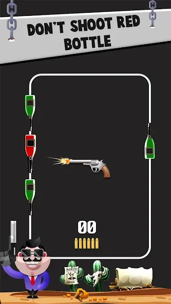 Bottle Shooting VS Gun [МОД: Много монет, Открытые уровни и Мега MOD] Screenshot 2