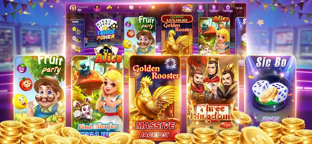 Happy Poker Slots (Хэппи Покер Слоты) [МОД: Деньги, Монеты и Меню MOD] Screenshot 3
