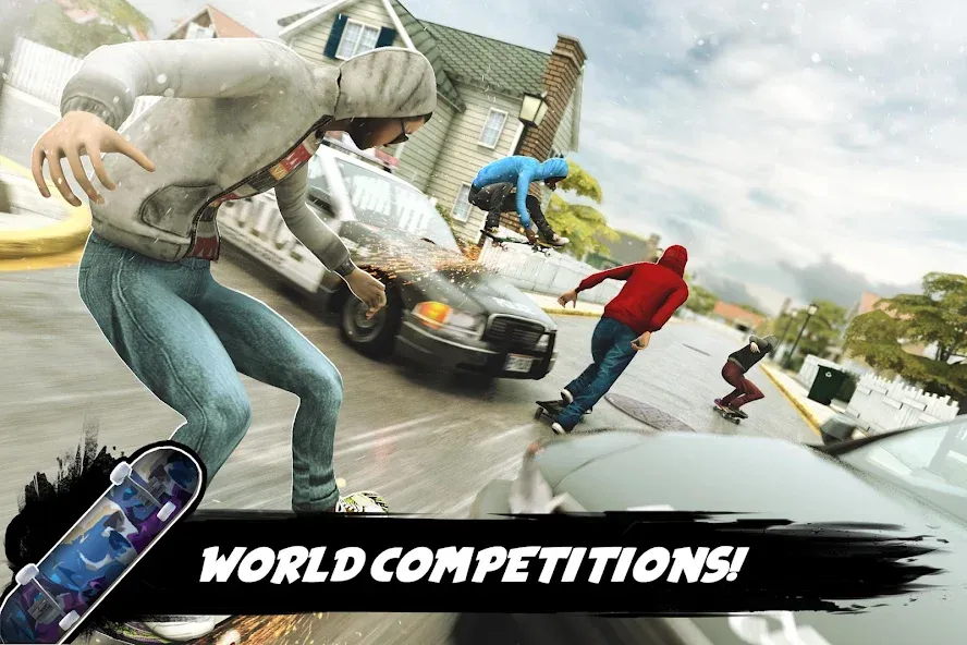 True Skateboarding Ride Style [МОД: Все открыто, Дополнительные деньги и Меню MOD] Screenshot 5