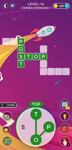 Word Game. Crossword Search Pu [МОД: Меню, Бесконечные монеты и Открытые уровни] Screenshot 4
