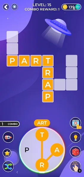 Word Game. Crossword Search Pu [МОД: Меню, Бесконечные монеты и Открытые уровни] Screenshot 5