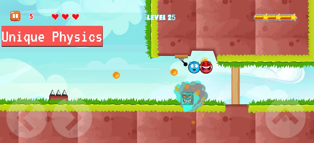 Bounce Ball 4: Red Season 4 (Рэд Баунс Болл 4) [МОД: Много денег, Монет и Все открыто] Screenshot 3