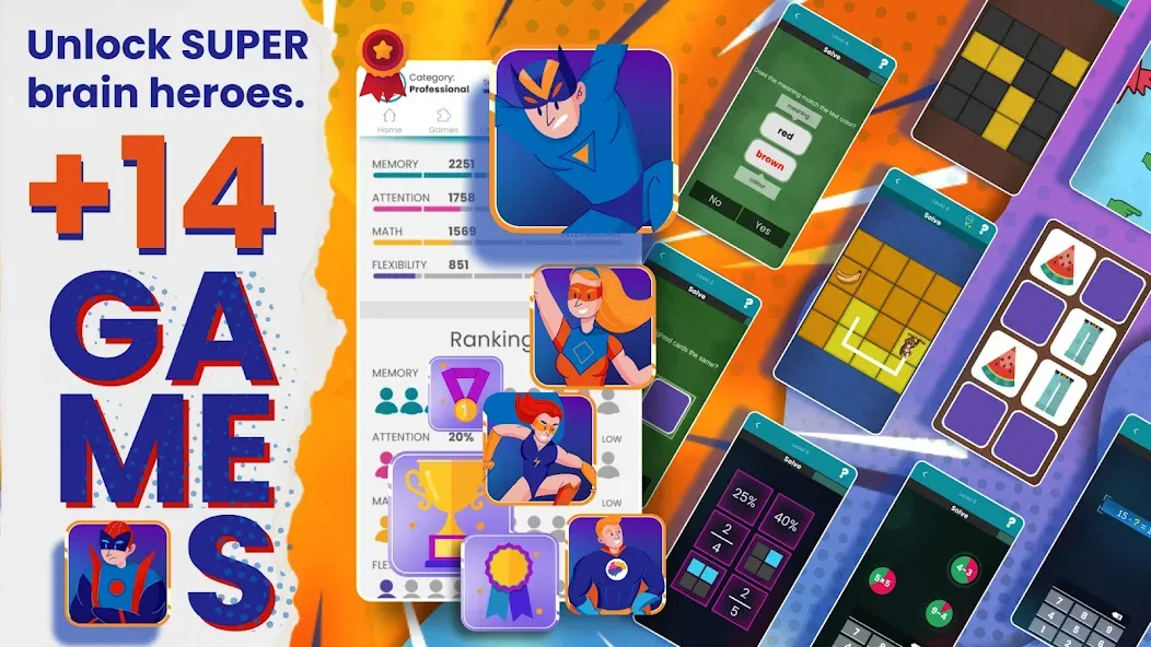 Brain Power - Working memory [МОД: Бесконечные деньги, Монеты и Мега MOD] Screenshot 2